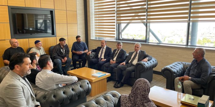 Konya Valisi Akın ve Başkan Altay'dan Polis Mustafa Topuz'un ailesine ziyaret