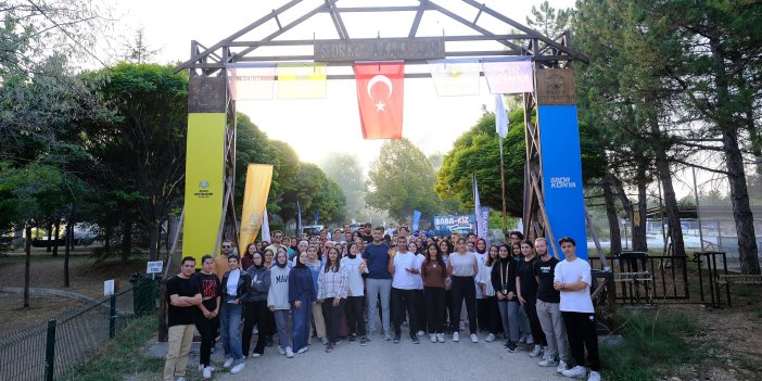 Konya'da gençler kampta unutamayacakları bir gün geçirdi