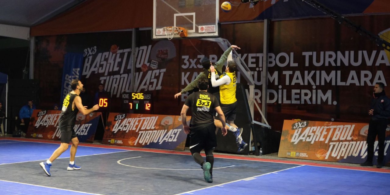 Konya’da 3x3 Basketbol Turnuvası heyecanı yaşandı
