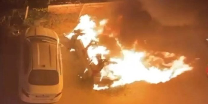 Konya'da benzin bidonu ile gelerek polisin aracını yakan kişi hakkında gelişme