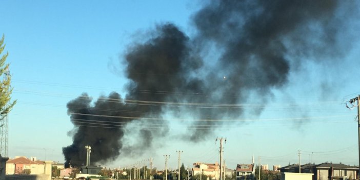 Konya'da yangın korkuttu! Dumanlar merkezden göründü
