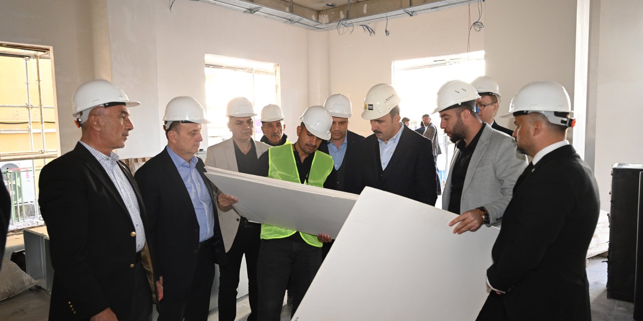 Baykan, Altay ve Angı, Ereğli Bilgehane inşaatını inceledi