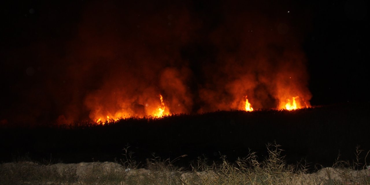 Konya'da Beyşehir Gölü Milli Parkı'ndaki sazlık yangını söndürüldü