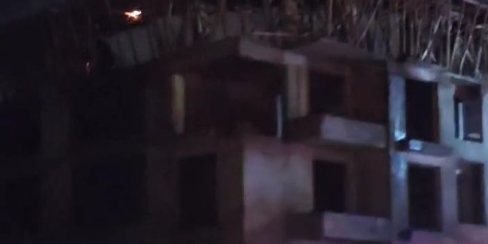 Konya'da bir inşaatta yangın alarmı! Ekipler müdahale etti