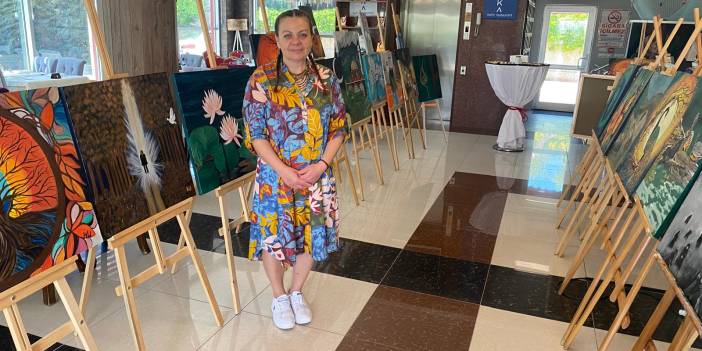 Kural tanımayan resim sergisi Konya'da açıldı