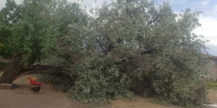 Konya'da aniden bastıran yağış bu görüntülere sahne oldu