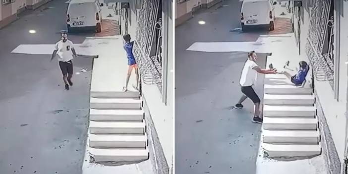 Çocuğa şiddet kamerada! Görüntüleri izleyen aile emniyete koştu