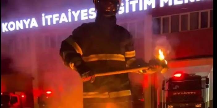 Konya itfaiyesinin paylaşımı beğeni topladı! İşte o çok konuşulan video