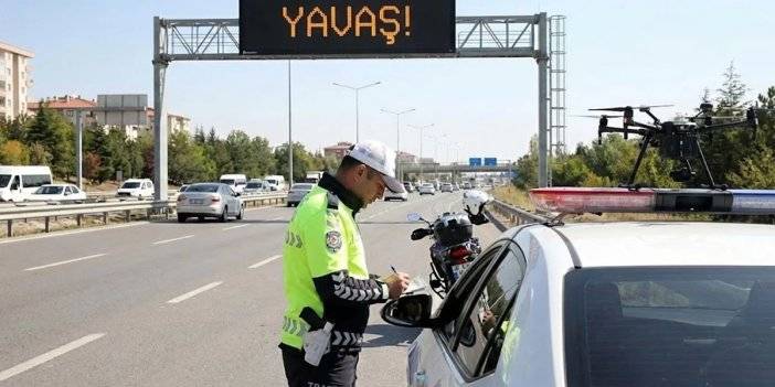 Kaynak yapan yandı! Konya trafiğindeki "Uyanık" sürücülere drone kıskacı
