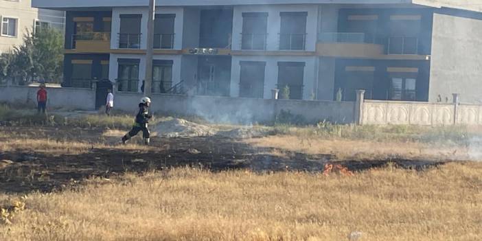 Konya'da kuru otlar yangına neden oldu! Erken müdahale ile faciadan dönüldü