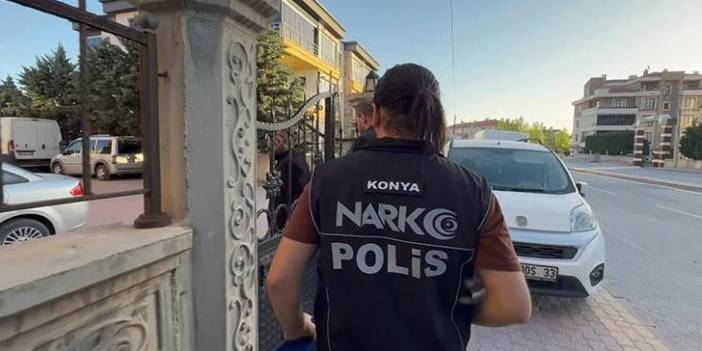 Konya'da bir ikamete polis baskını! Üretim merkezi çökertildi