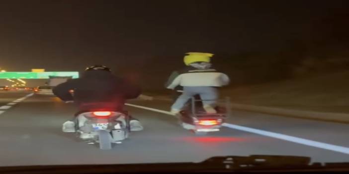 Tek teker üstünde uzun süre ilerledi! Kameralardan kaçamadı!